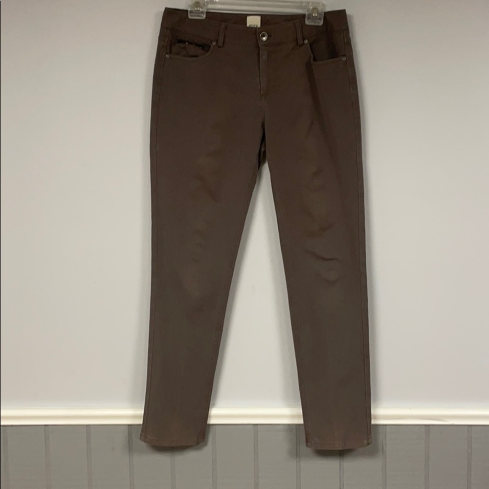 ecru 'jeans' pants, W8, Straight leg, like new